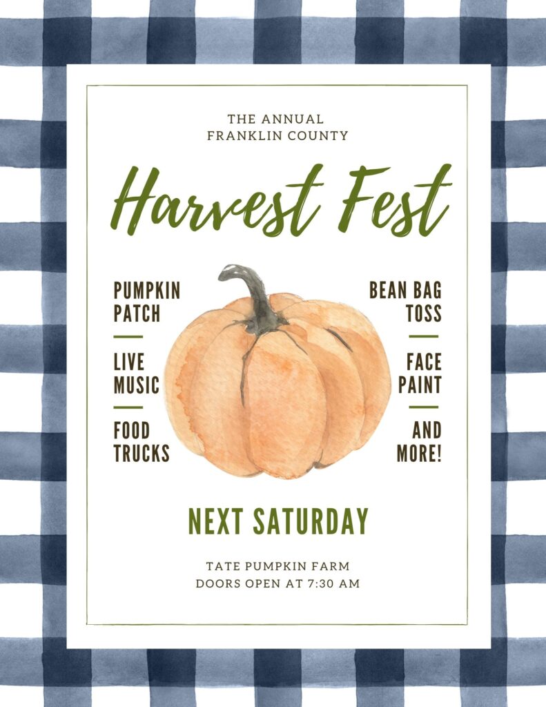 Harvest Fest Plaid Printable