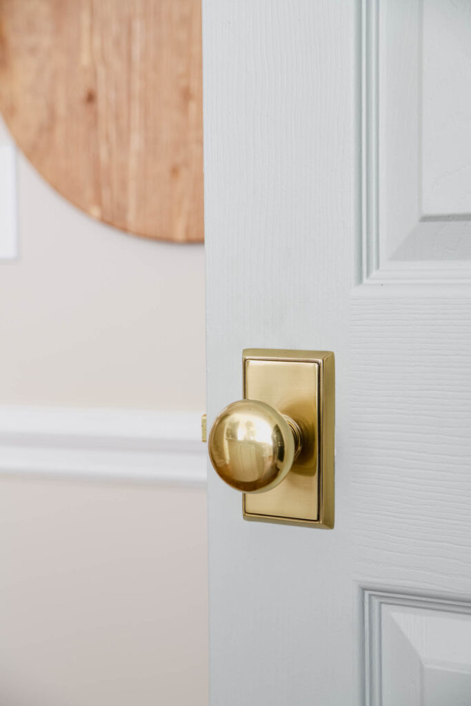 Brass Door Knob in Kitchen