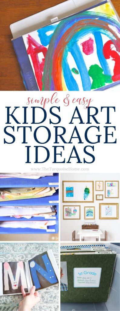 Children's Art & Homework Station – How To Display Their “art” - Our  Thrifty Ideas