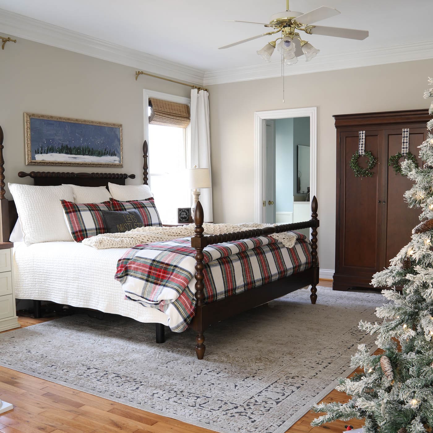 Master Bedroom Christmas Decor