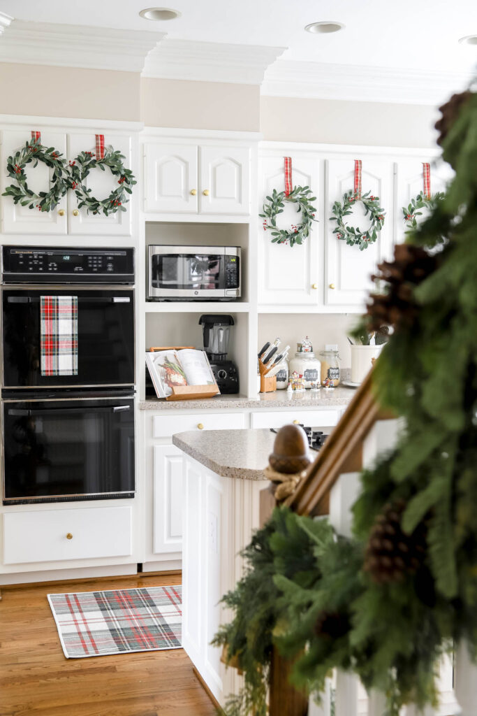 Christmas Kitchen with Plaid Accents