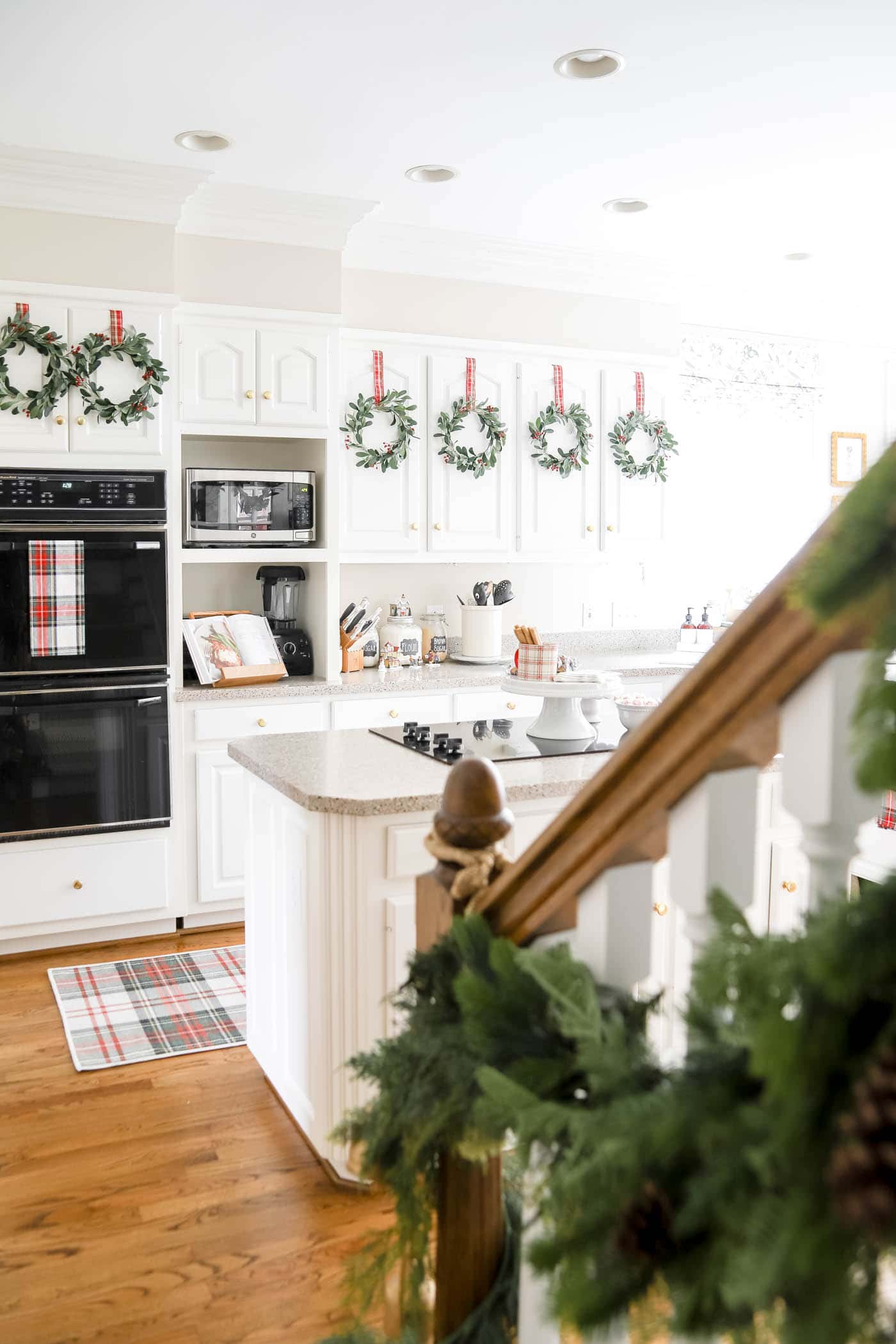 Plaid Christmas Kitchen