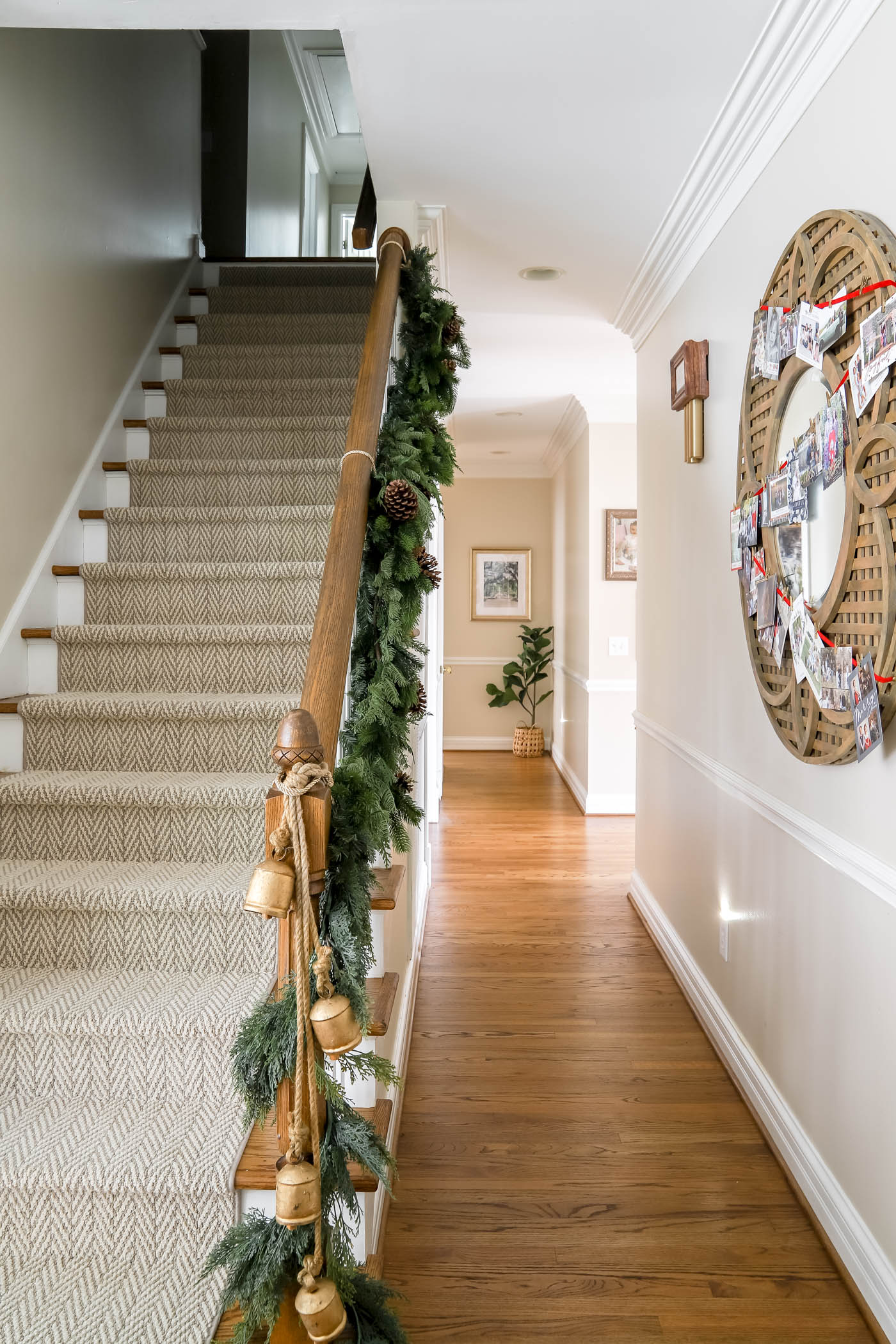 Christmas Garland in the Hallway