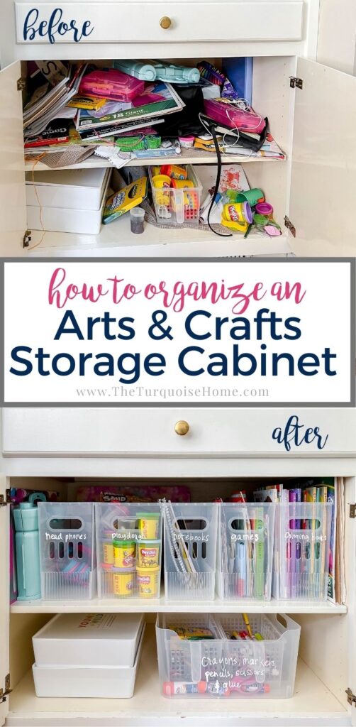 How to Organize an Arts & Crafts Storage Cabinet