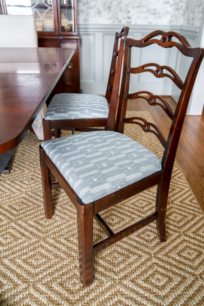 How to Reupholster Dining Chair Covers The Turquoise Home