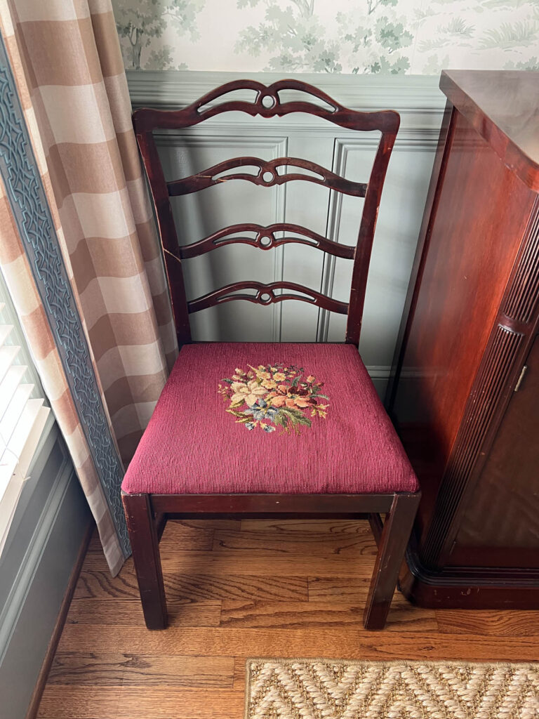 dining room chair before