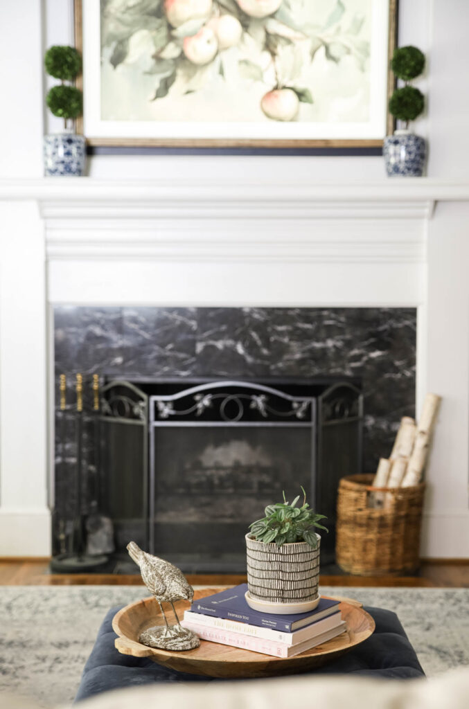 Coffee Table Decor in Living Room