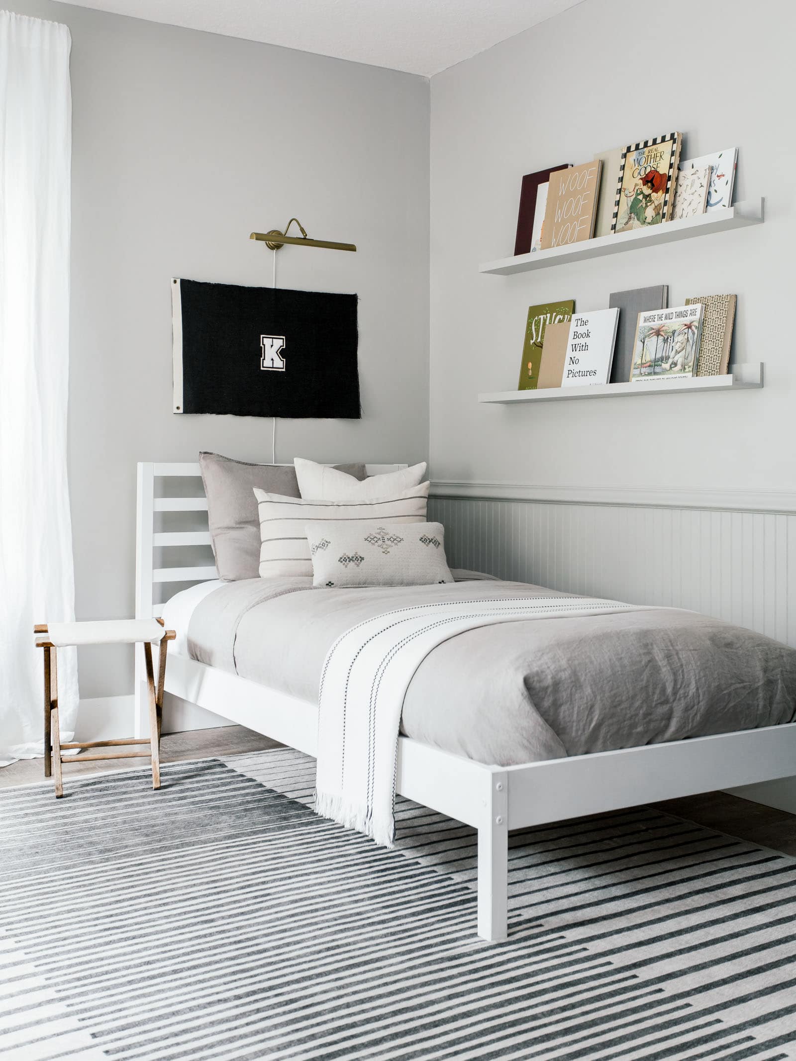 Light French Gray Painted Bedroom
