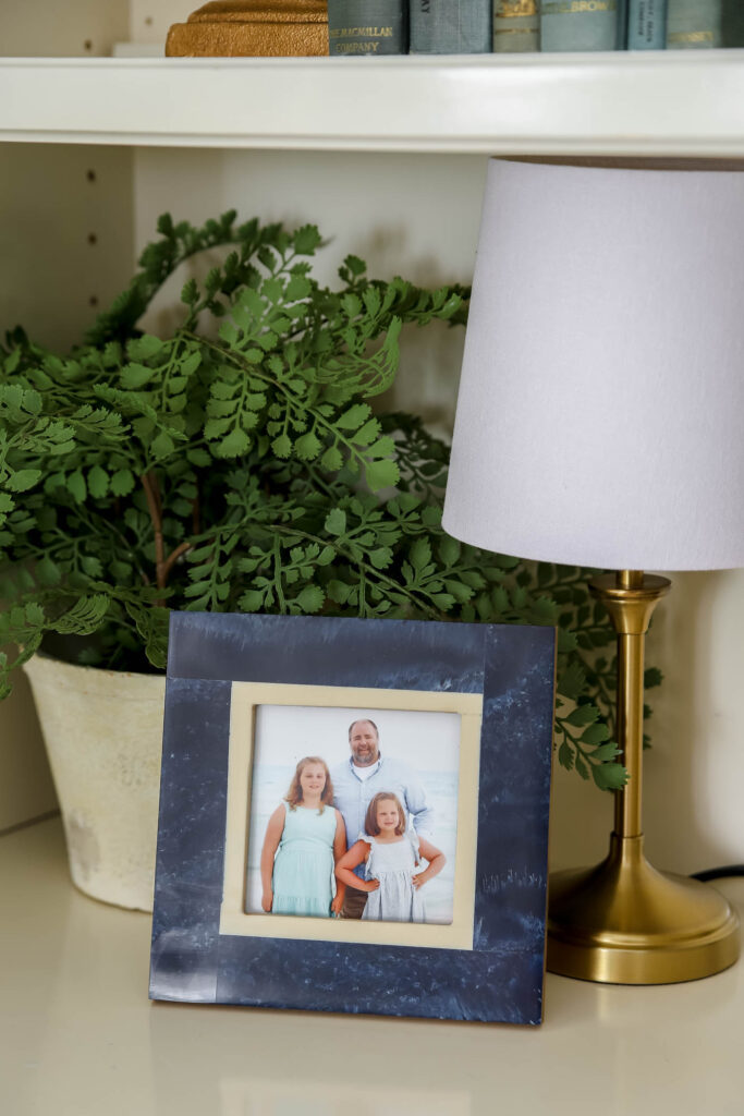 Small Navy Bone Picture Frame