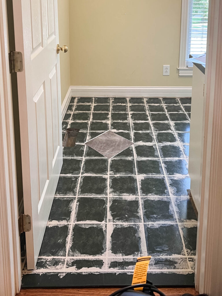 DIY peel and stick floor tiles