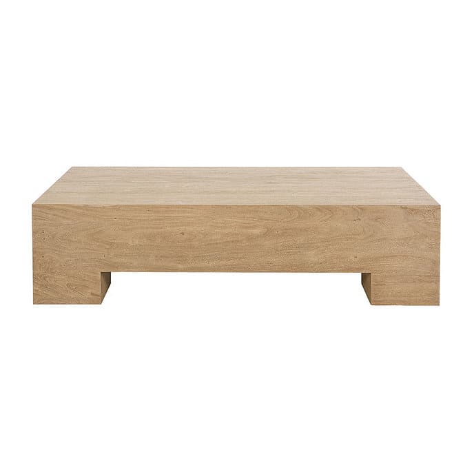 low square wood coffee table