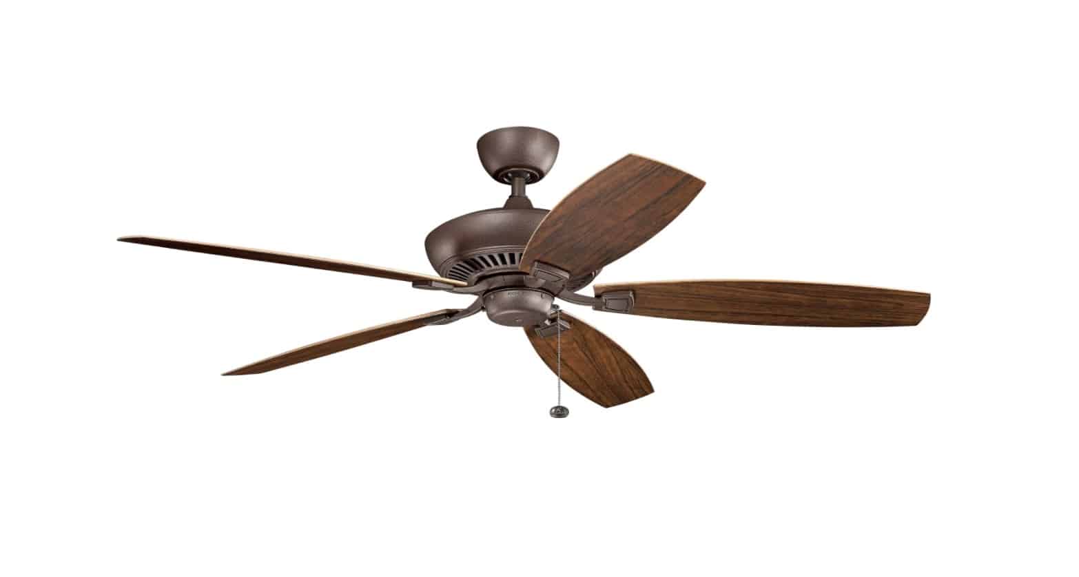 Canfield XL Patio 60 in. Indoor/Outdoor Tannery Bronze Powder Coat Downrod Mount Ceiling Fan with Pull Chain