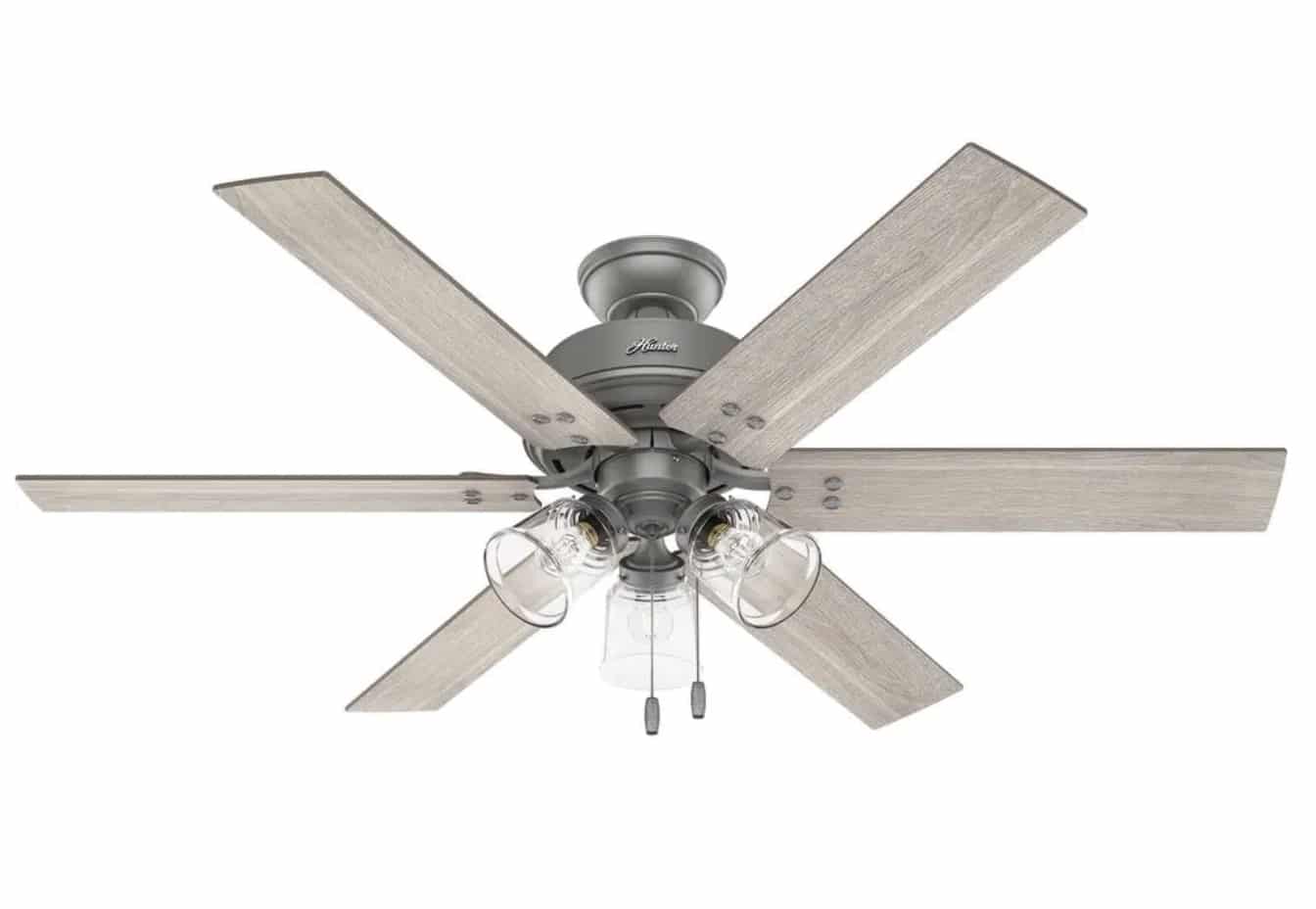 Hilmouth 52 in. Indoor Matte Silver Ceiling Fan with Light