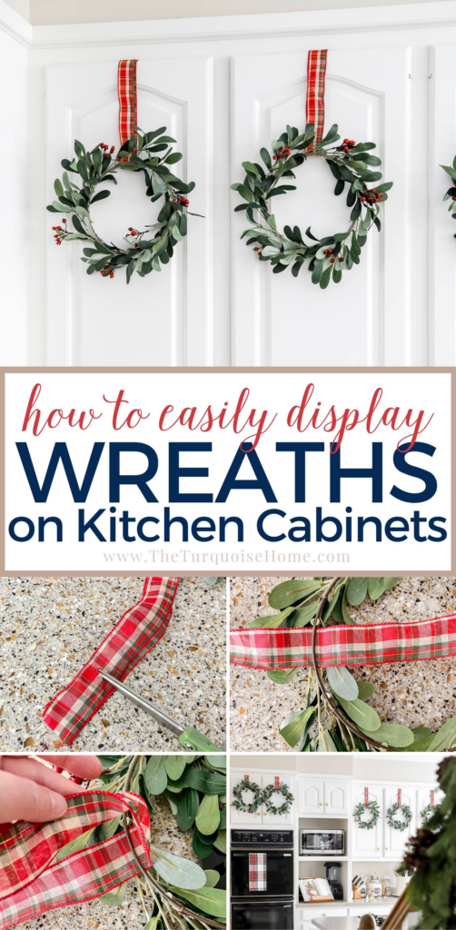 how to display kitchen wreaths