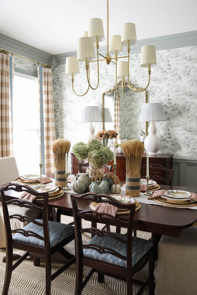 fall dining room decor