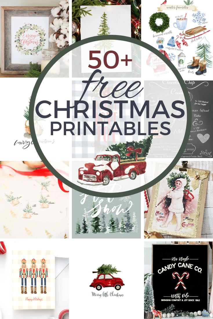 50 Festive Free Christmas Printables for Your Home