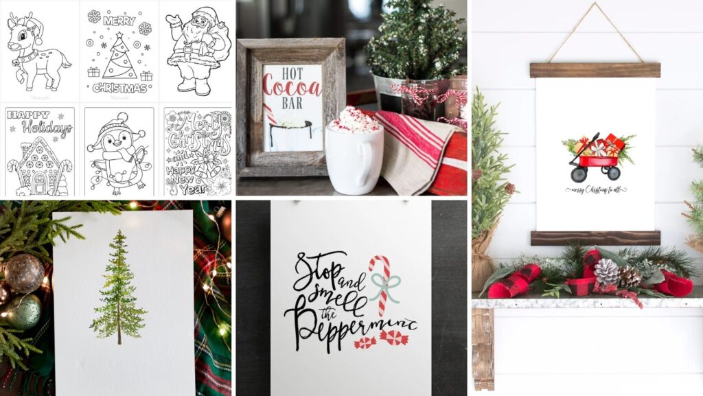 50 Festive Free Christmas Printables for Your Home