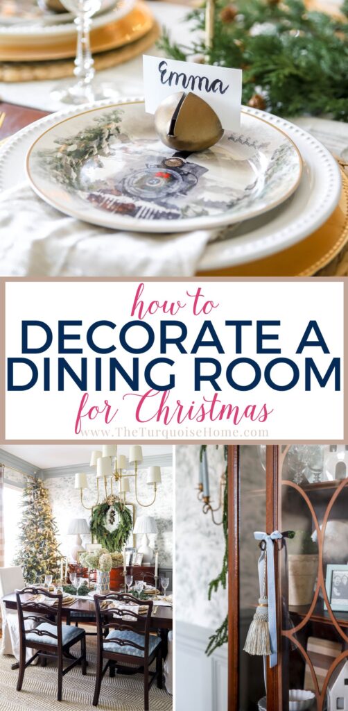 how to decorate a dining room for christmas
