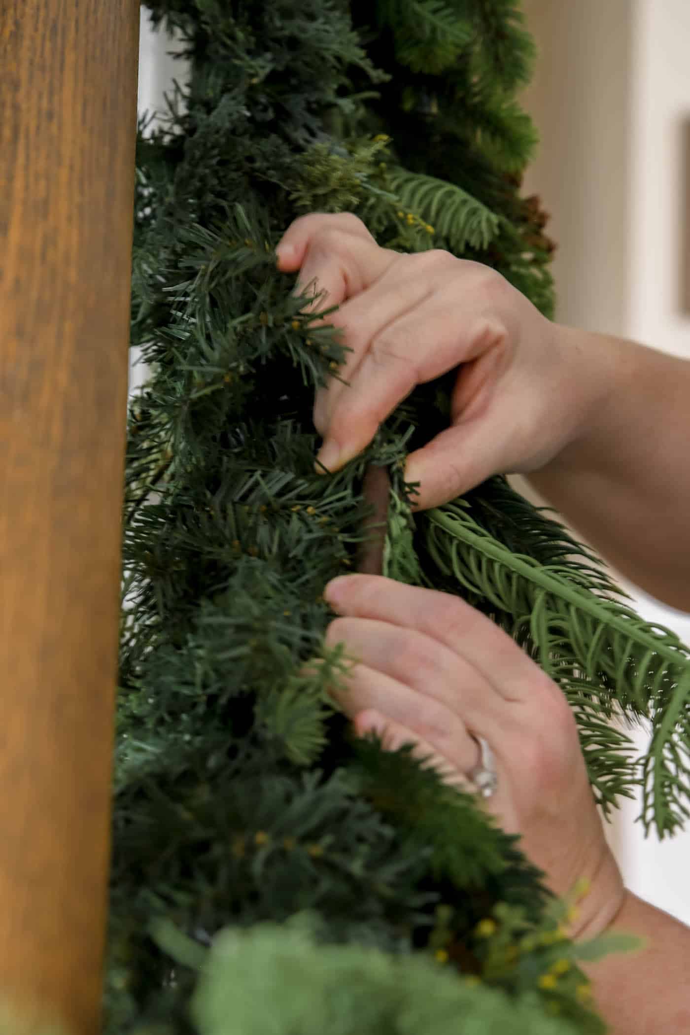 connect the garland to the first garland