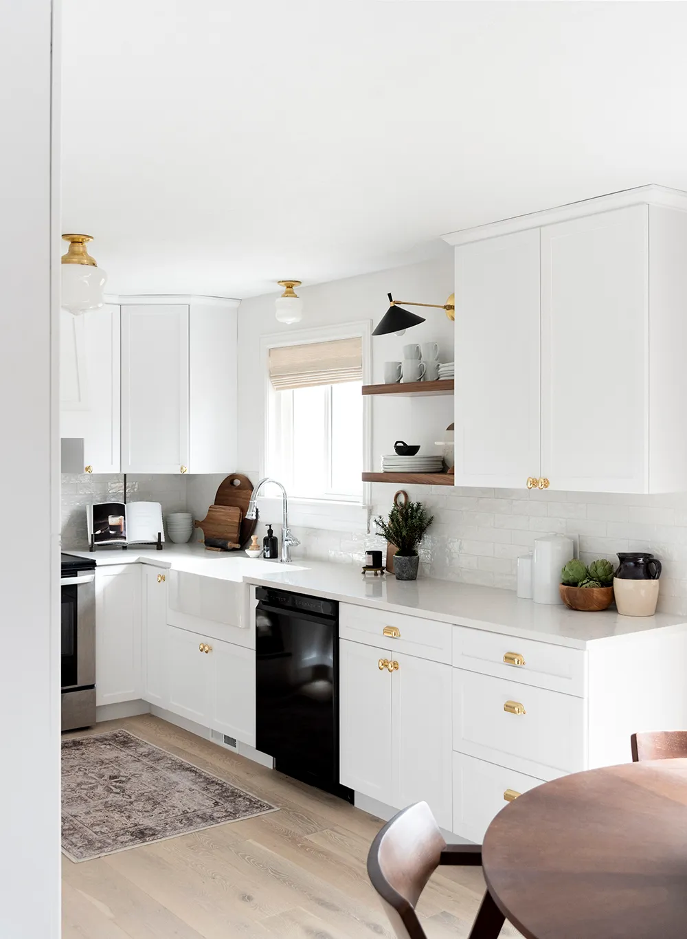 kitchen with Snowbound walls