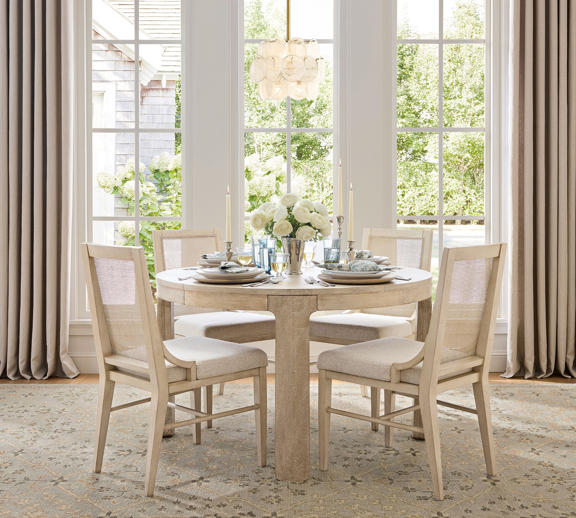 riviera glass disc pendant