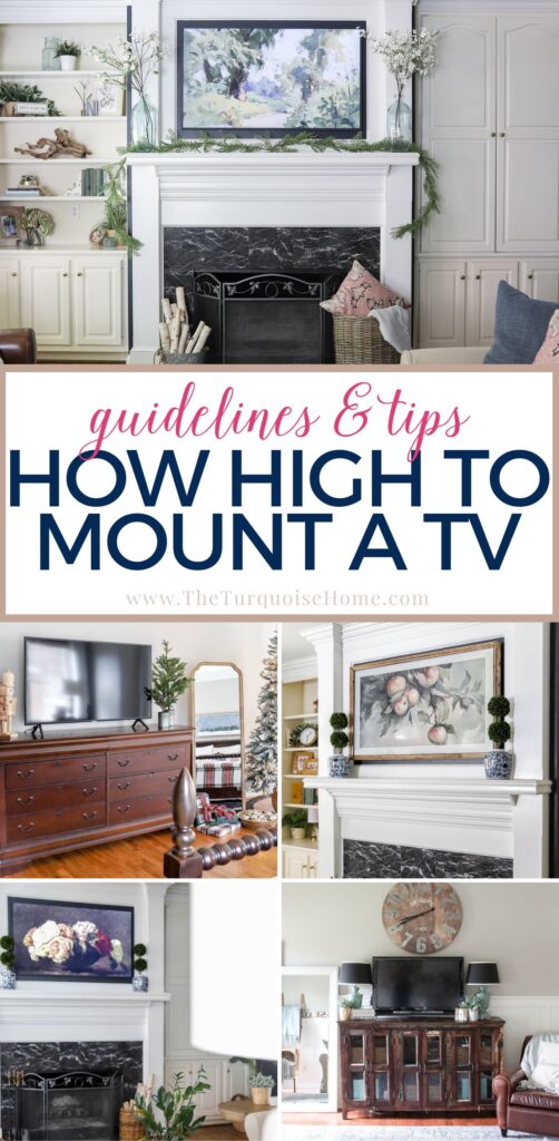 how high to mount a tv on the wall