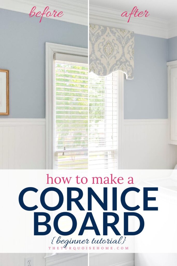 How to Make a Cornice Board with fabric