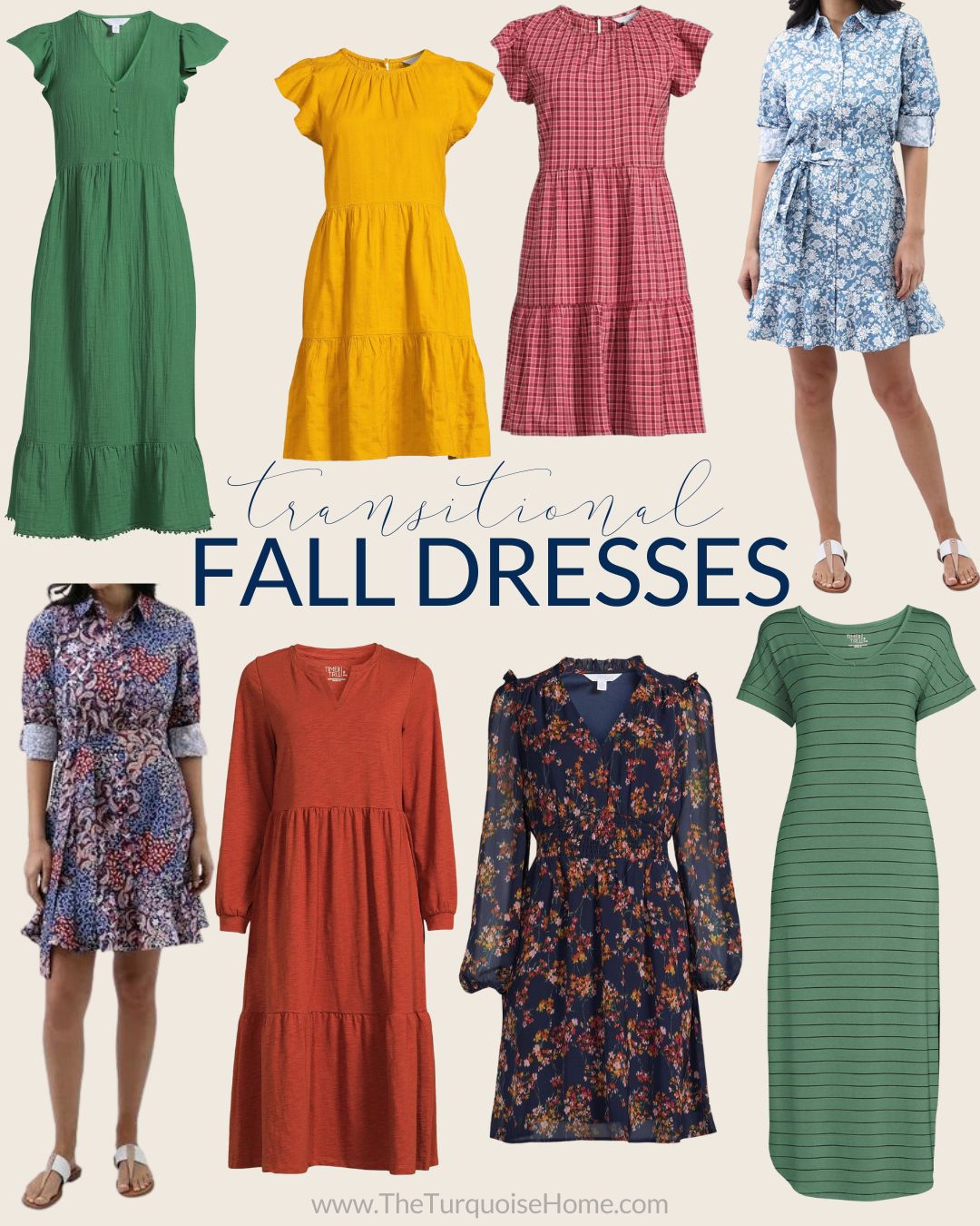 Transitional Fall Dresses on Walmart