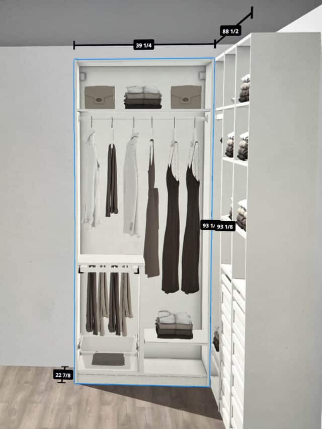 Maximizing Closet Space With IKEA Pax Closet System The Turquoise Home   Pax Closet System 7 640x853 