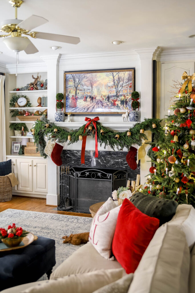 Red, White and Gold Christmas Decor