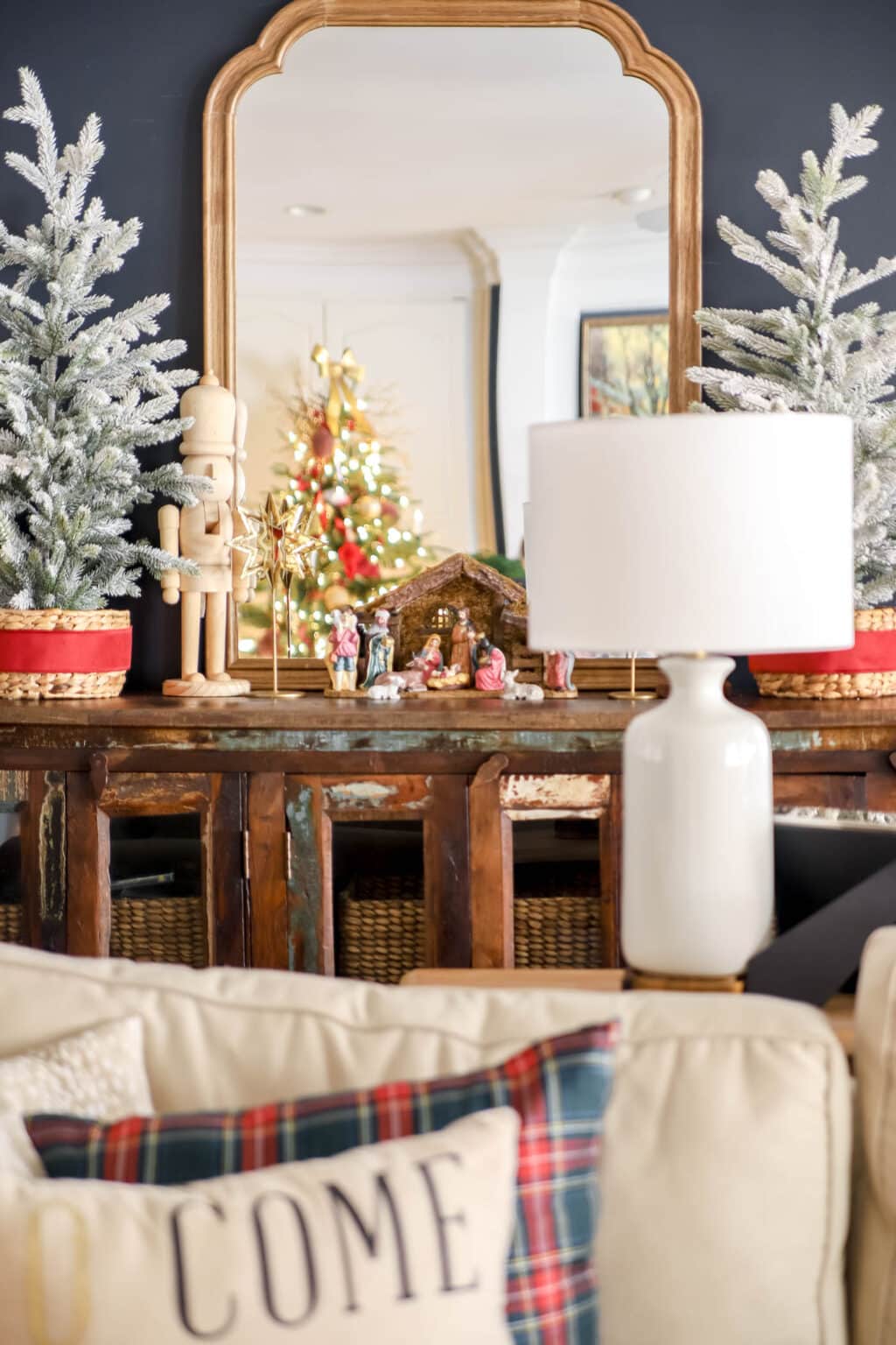 Red, White and Gold Christmas Decor