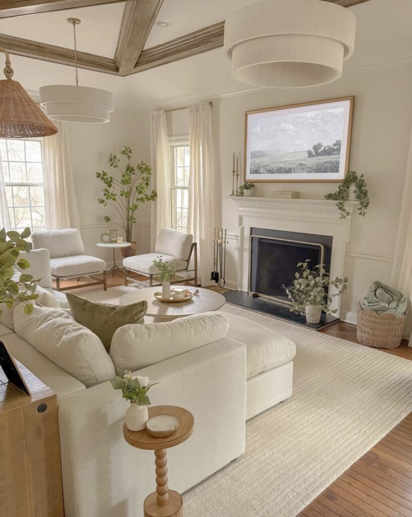 shoji white living room from Get Shelf Help