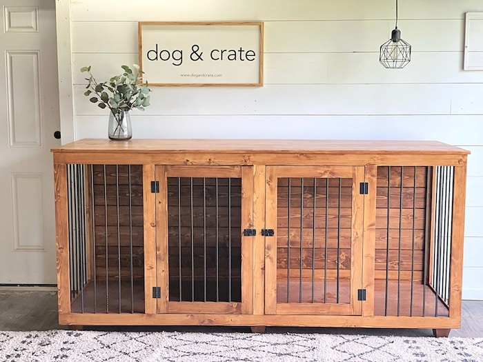 DIY Dog Crate Credenza From the Dog & Crate Company
