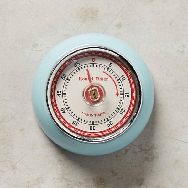 Keep time in the kitchen with this adorable, retro kitchen timer! | Top 15 Kitchen Gifts for the Turquoise Lover