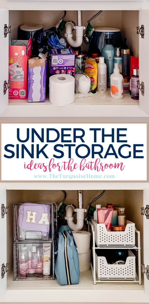 under the sink storage ideas for the bathroom.