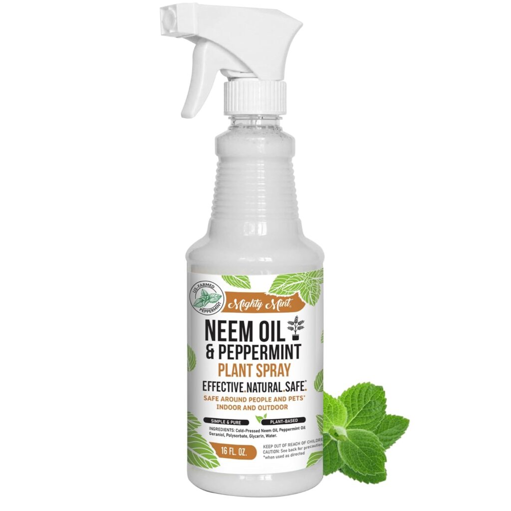 mighty mint neem oil and peppermint oil for plants