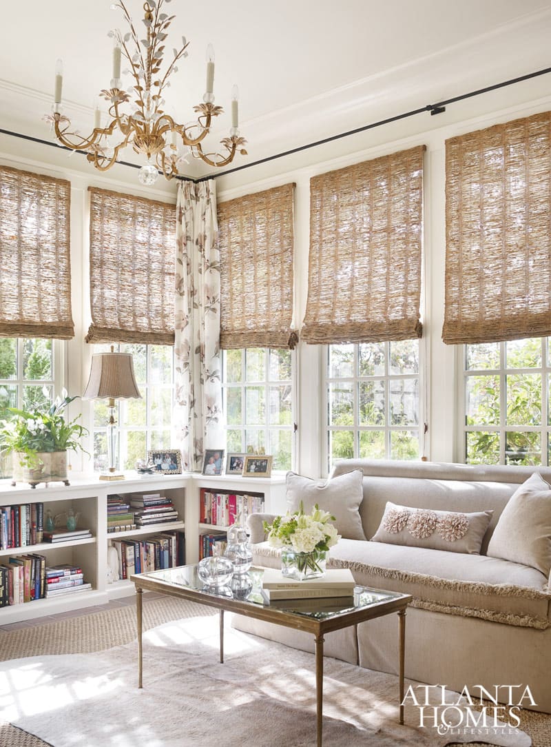 sunroom reading nook