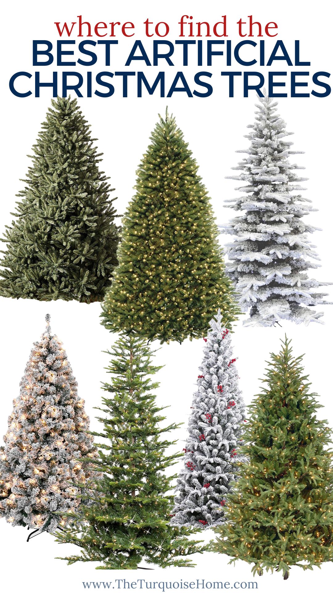 The Best Artificial Christmas Trees of 2025 - The Turquoise Home, image size:1080x1920