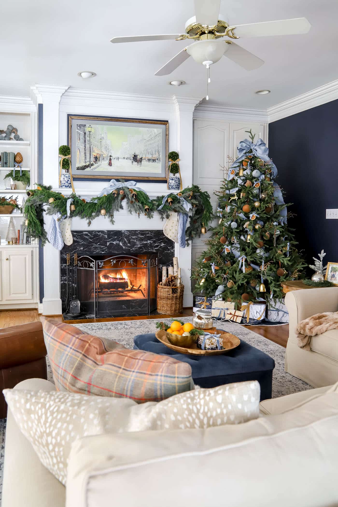 Orange, Blue \u0026 Brown Christmas Tree Ideas You'll Love, image size:1400x2100