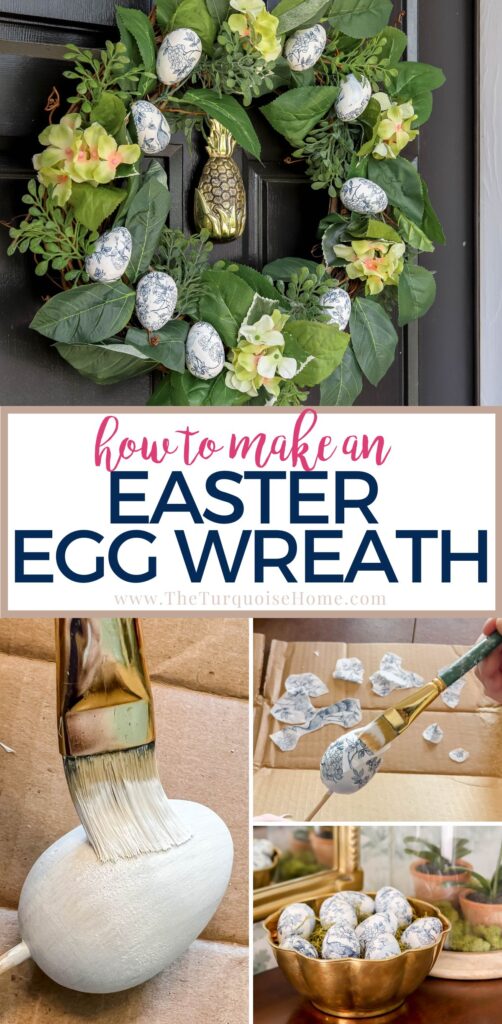 DIY Chinoiserie Easter Egg Wreath