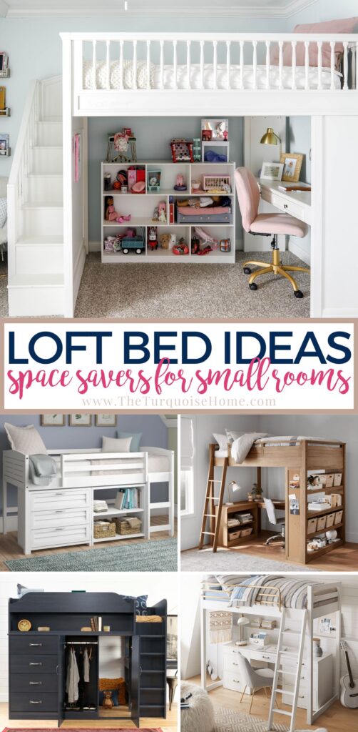 Curated visual reference: Small Loft Apartment Organization Ideas Reference: Loft Bed Ideas For Small Rooms
