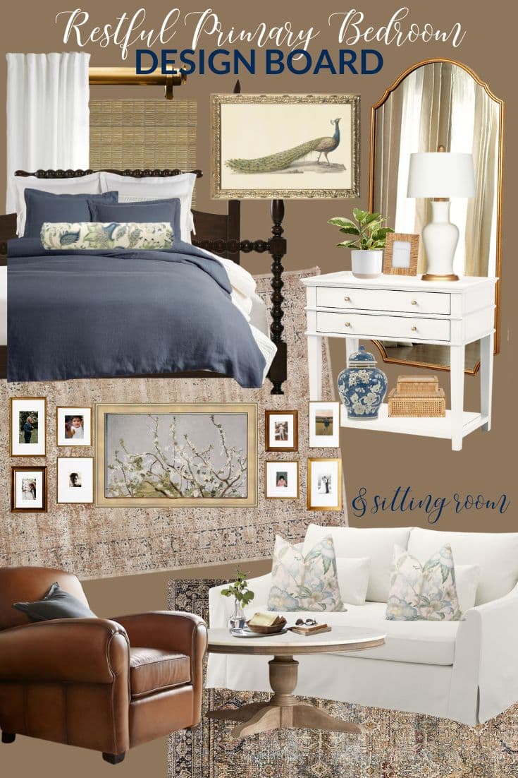 primary bedroom design board 2025