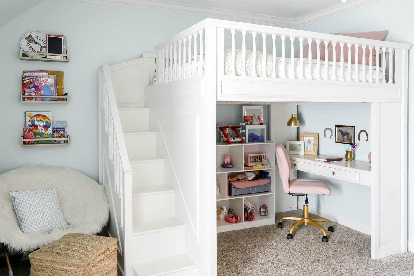 Fillmore stair loft bed from pottery barn kids