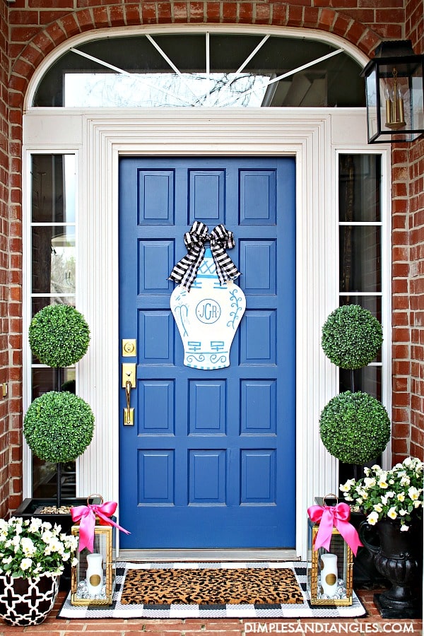 spring front porch from Dimples and Tangles.