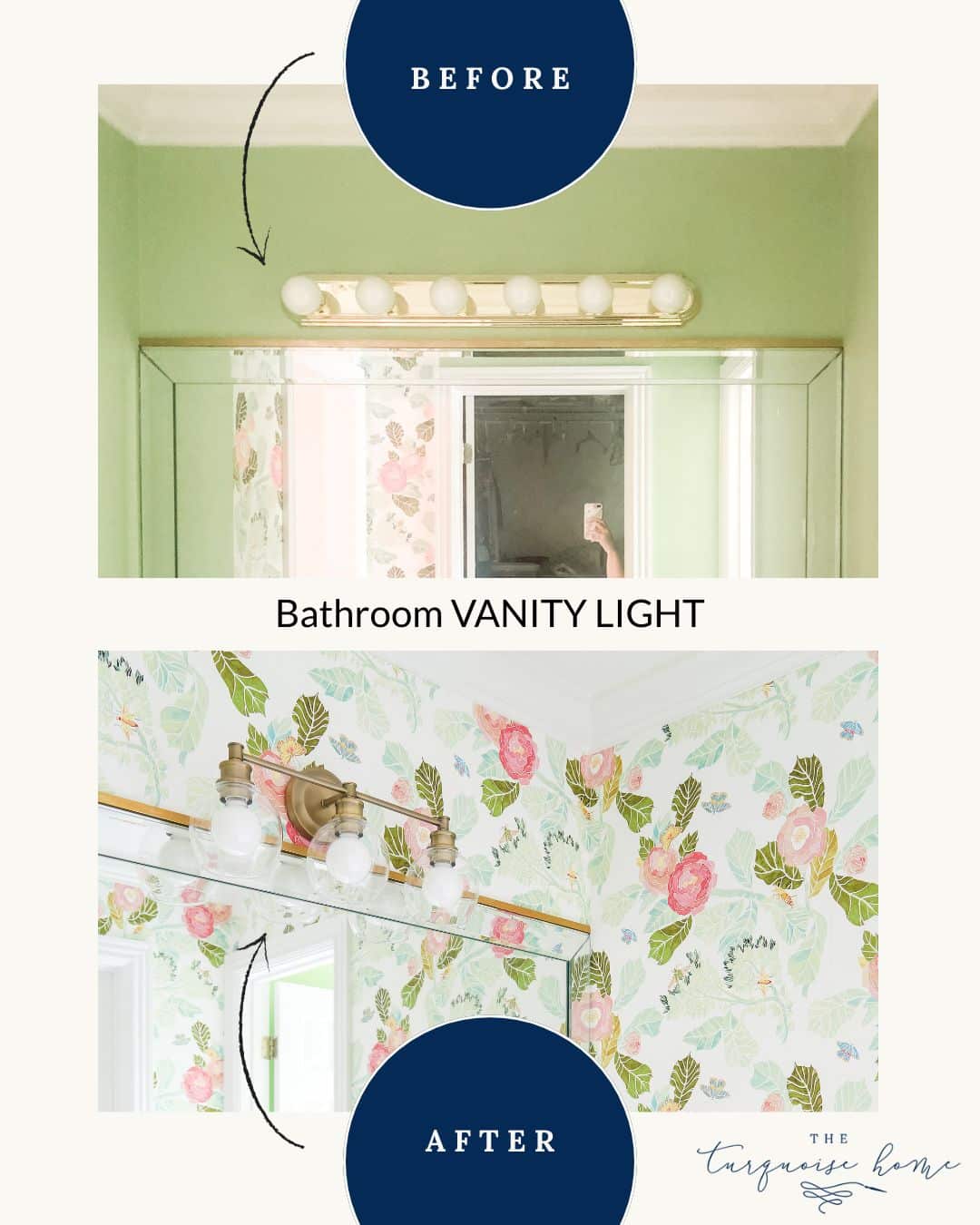 before and after bathroom vanity lighting
