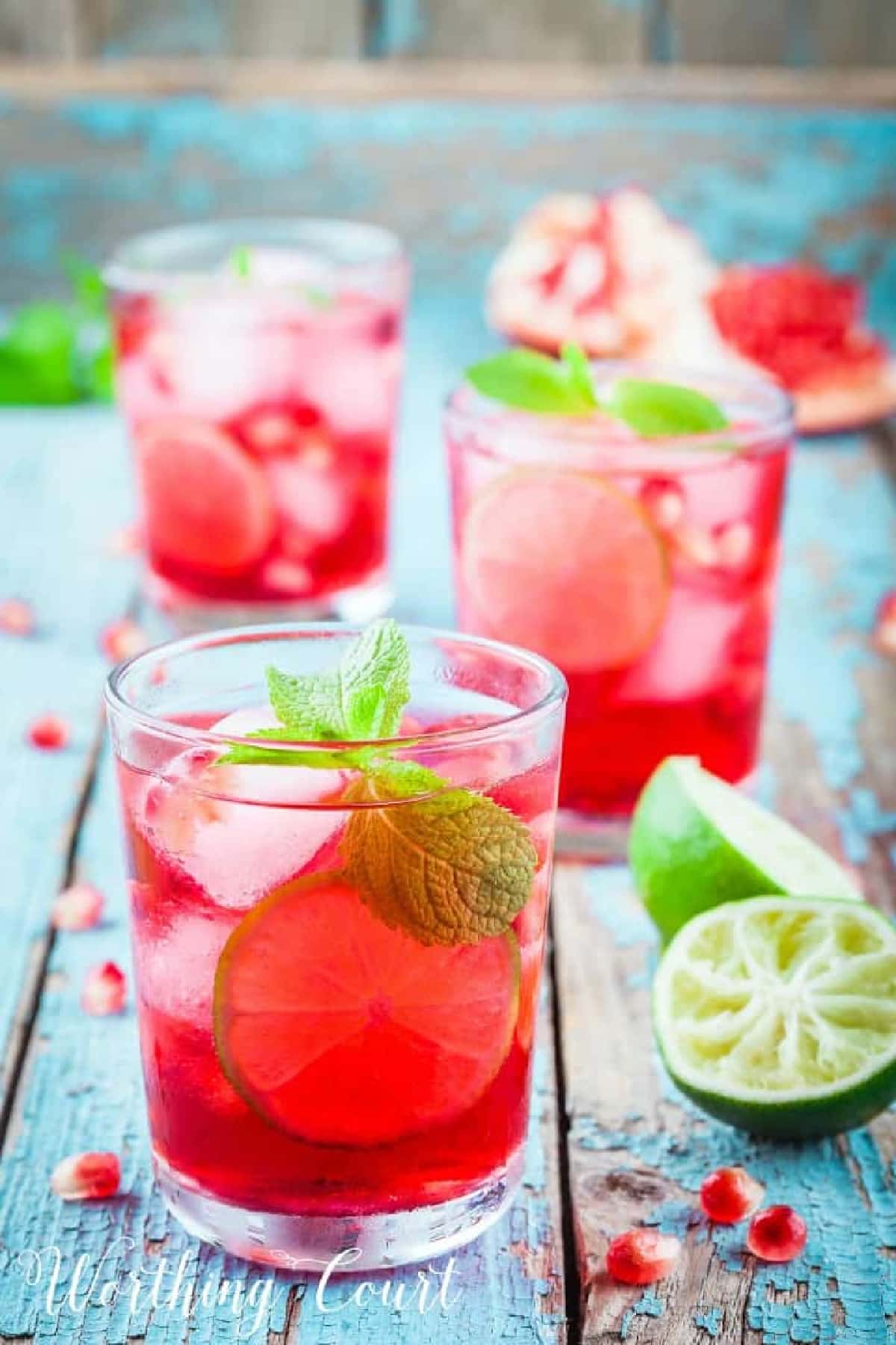 A Refreshing Low Calorie Drink - Pomegranate Lemonade from Worthing Court
