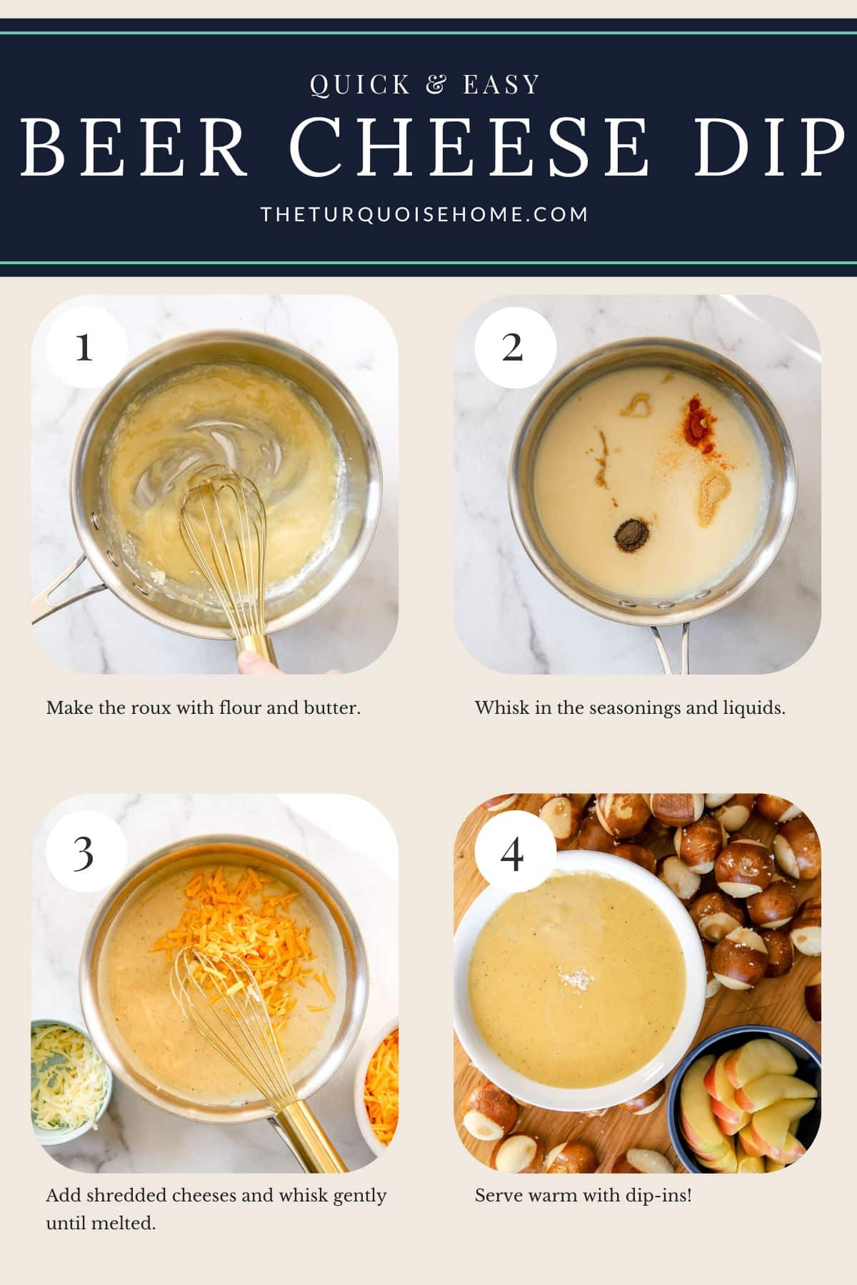 beer cheese dip recipe process shots