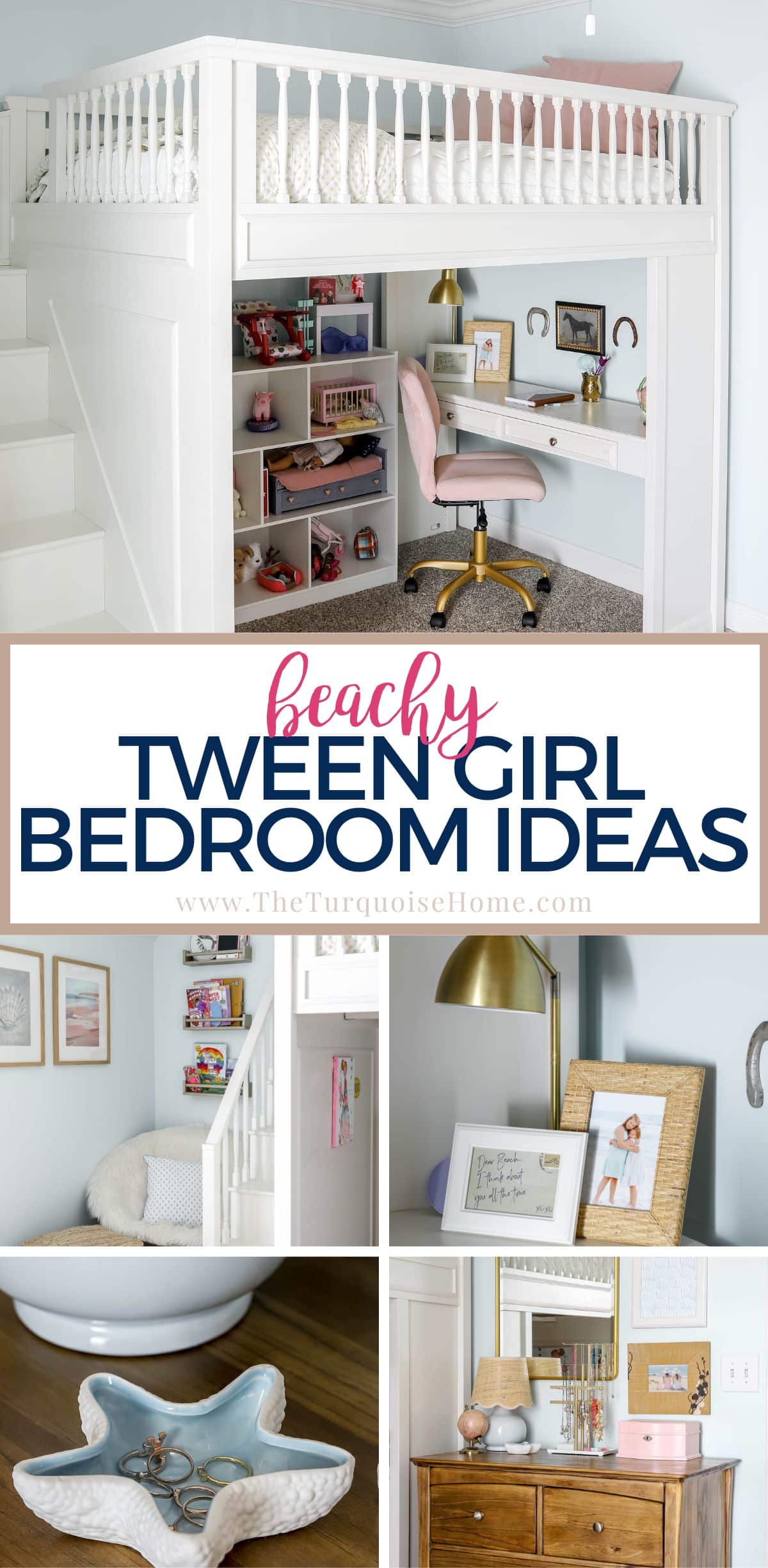beachy tween girl bedroom ideas