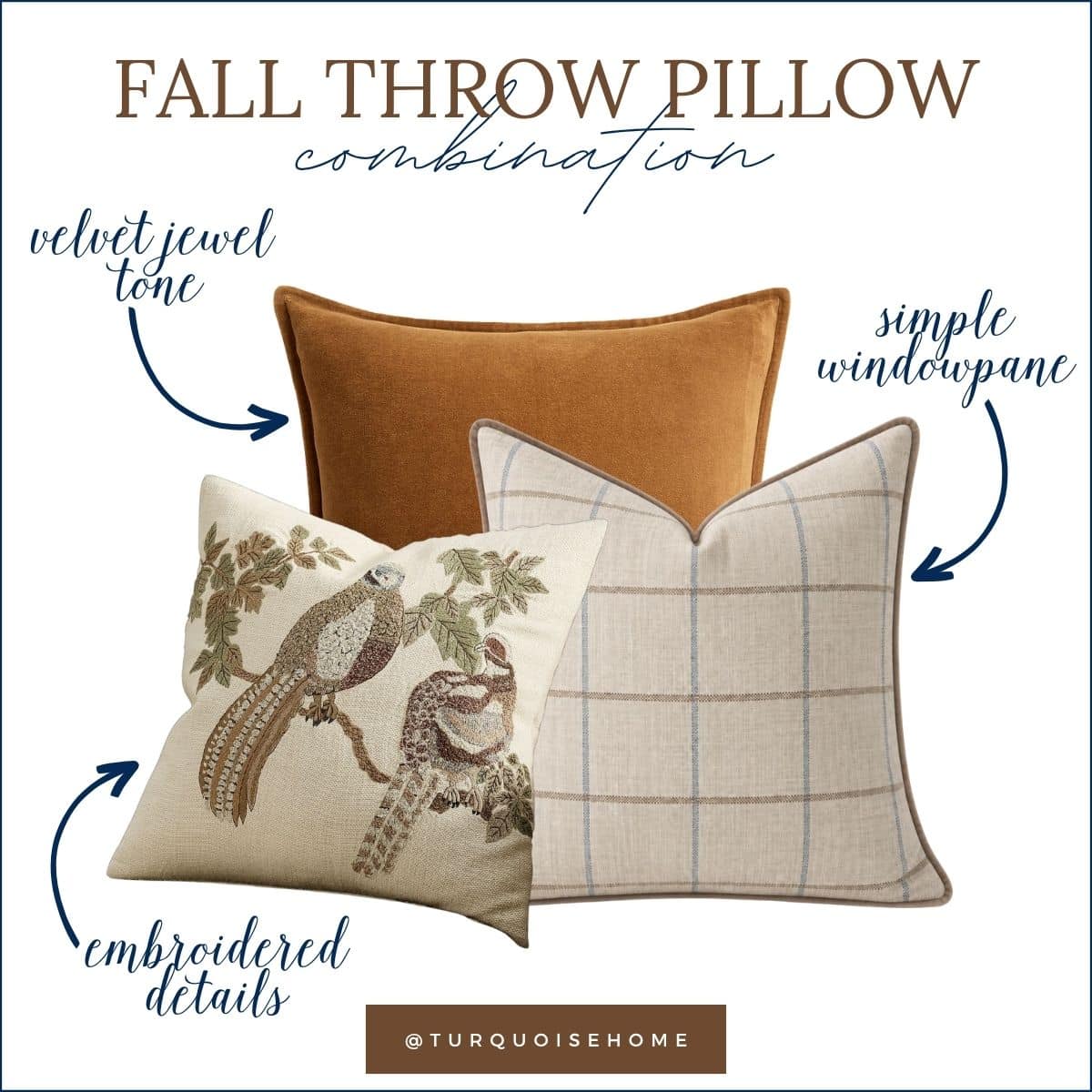 fall pillow combinations