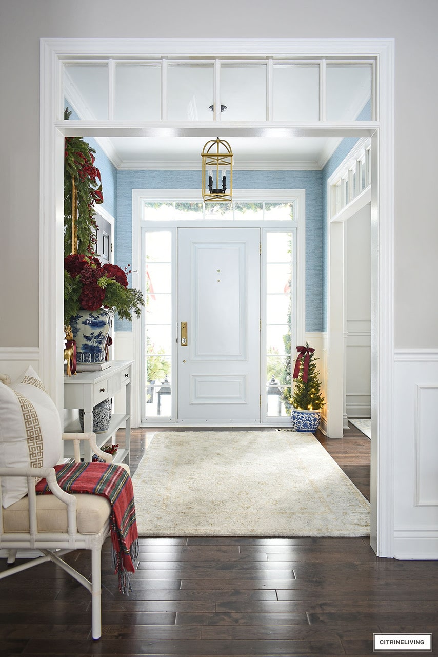 christmas entryway